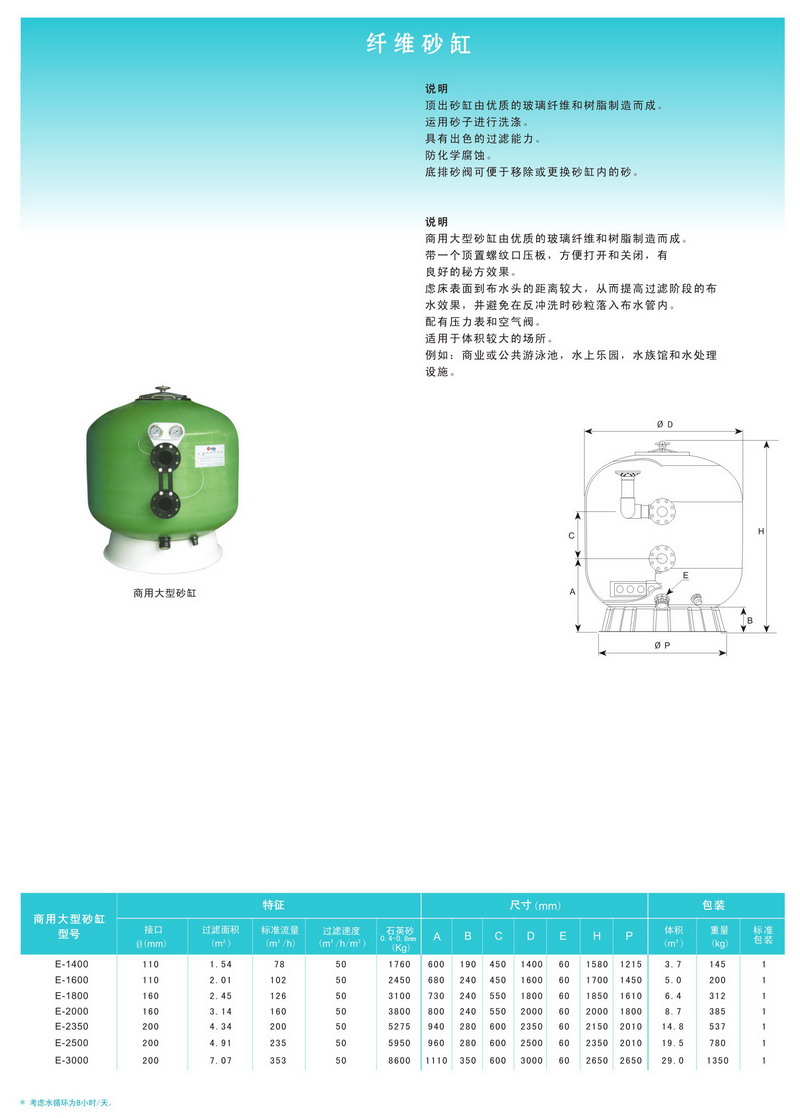 ESPA亞士霸側(cè)式沙缸